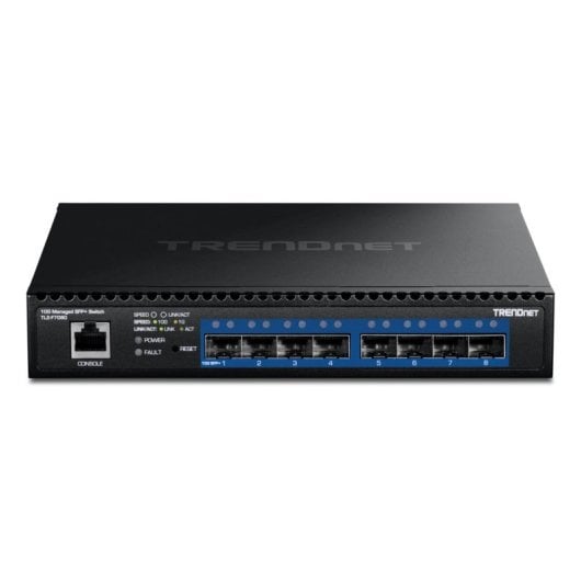 Switch TRENDnet TL2-F7080 8 portas SFP+ 10G Rack 1U Gerido