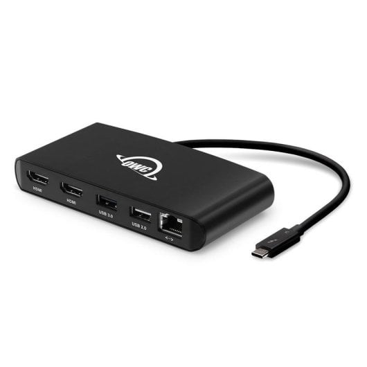 Dockingstation OWC OWCTB3MDK5P Thunderbolt 3 2x HDMI USB Ethernet Aluminium