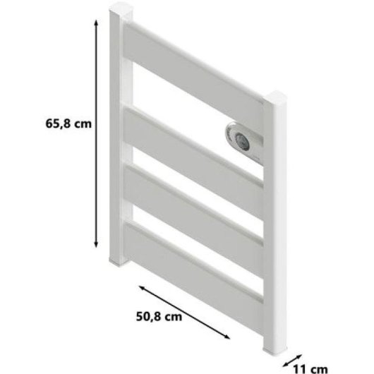 Toallero Eléctrico Hjm Lysa Bajo Consumo 500W Protección IP24 Aluminio
