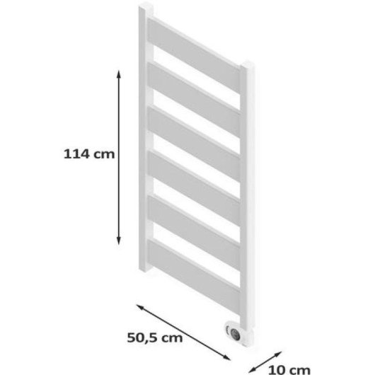 Toallero Eléctrico Hjm Neris Bajo Consumo 750W Protección IP24 Aluminio