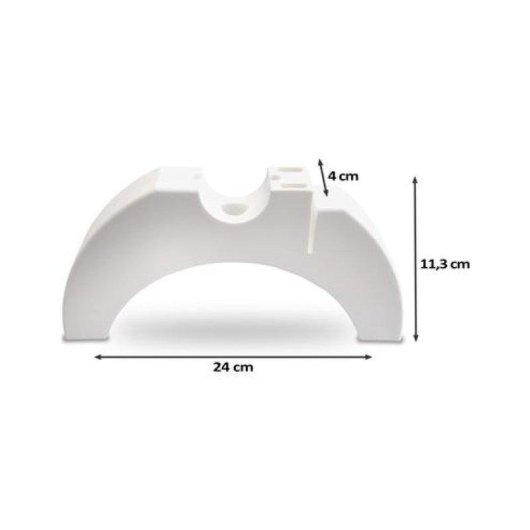 Soportes de Suelo HJM 200-915 para Emisores Serie Optima e Indals Blanco