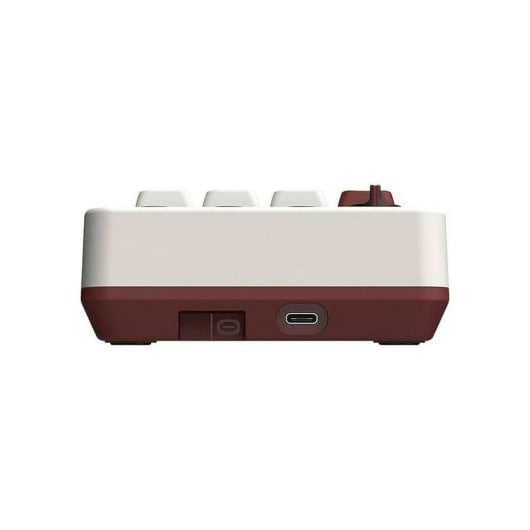 Teclado 8Bitdo Retro 18 Fami Edition mecânico sem fios com calculadora e ecrã LED