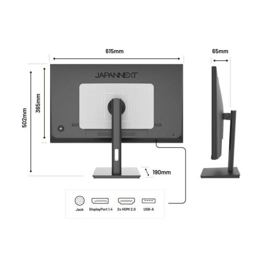 Monitor JAPANNEXT JN-IPS2709UHDR 27" UltraHD 4K 60Hz IPS HDR 8ms Lautsprecher