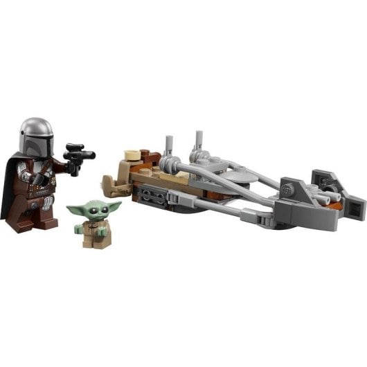 LEGO Star Wars La moto speeder del Mandaloriano und Grogu 75436 58 Teile