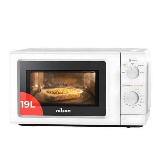 Microondas Nilson NMW2701 19 Litros 700W Control Manual Iluminación LED