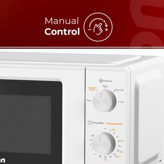 Microondas Nilson NMW2701 19 Litros 700W Control Manual Iluminación LED