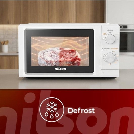 Microondas Nilson NMW2701 19 Litros 700W Control Manual Iluminación LED