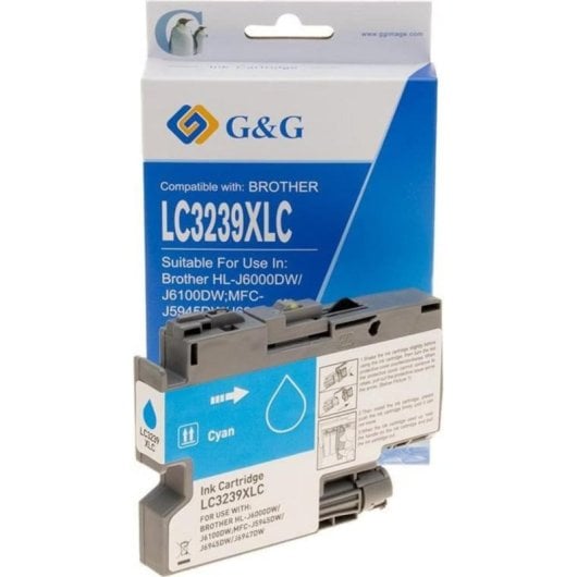 Cartucho de tinta G&G NP-B-03239XLC ciano XL 5000 páginas Brother