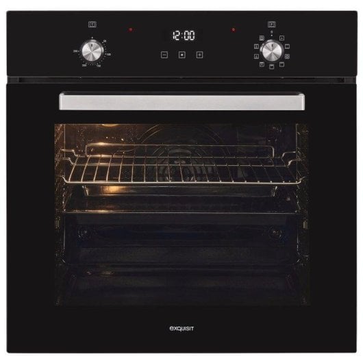Horno eléctrico Exquisit EBE76-9-H-020 76 litros Negro con grill y display digital