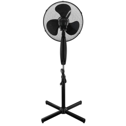 Ventilador Exquisit VS 35065 Pie 40 cm Oscilante 3 Velocidades Negro