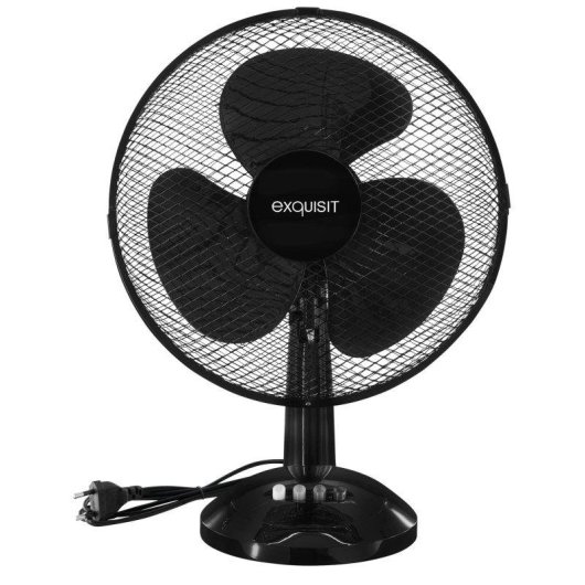 Ventilador Exquisit VT35083sw sobremesa 40 cm 3 velocidades oscilante negro