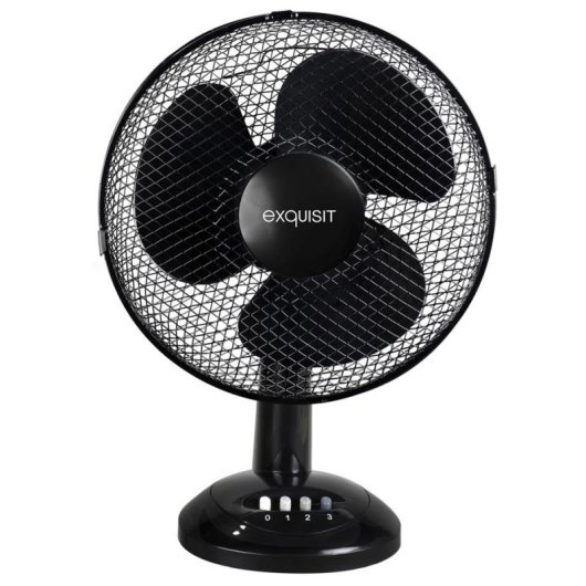 Ventilador Exquisit VT35083sw sobremesa 40 cm 3 velocidades oscilante negro