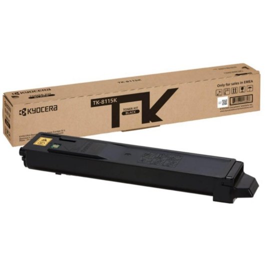 Cartouche de toner Kyocera TK-8115K noir 12000 pages pour Ecosys M8124cidn M8130cidn
