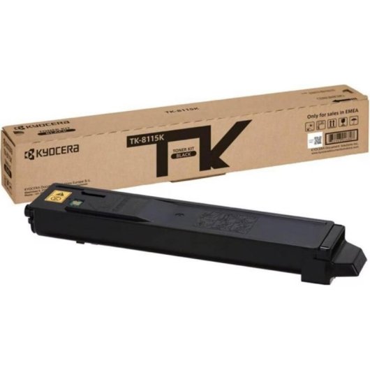 Cartouche de toner Kyocera TK-8115K noir 12000 pages pour Ecosys M8124cidn M8130cidn
