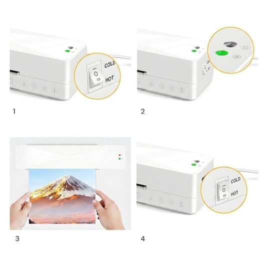 Laminatrice Savio LR-01/W A4 Chaud et Froid 320 mm/min 300 W Blanche