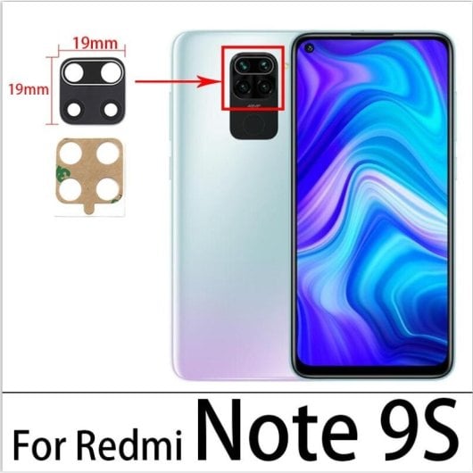 Ersatzglas für die Kameralinse des Xiaomi Redmi Note 9s