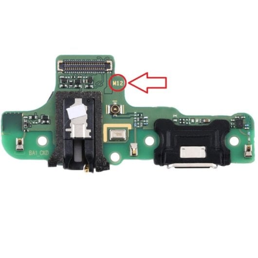 Substituição da placa do conector de carregamento do Samsung A20s A207f versão M12
