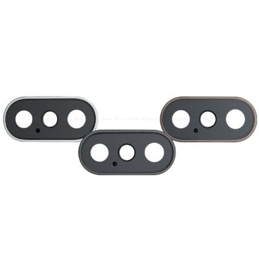 Conjunto de lentes da câmara com moldura para iPhone Xs, preto (substituição)