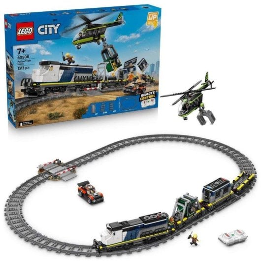 LEGO City Trains Assalto ao Comboio da Polícia 60508 1313 peças