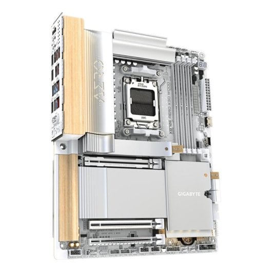 Motherboard Gigabyte X870E AERO X3D WOOD X870E AM5 DDR5 ATX WiFi 7 USB4 5GbE M.2 RAID