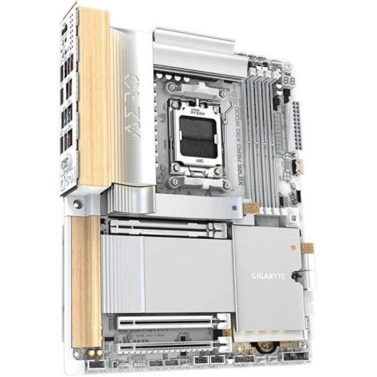 Motherboard Gigabyte X870E AERO X3D WOOD X870E AM5 DDR5 ATX WiFi 7 USB4 5GbE M.2 RAID