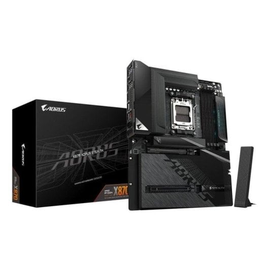 Carte mère Gigabyte X870 AORUS STEALTH AMD X870 AM5 DDR5 ATX WiFi 7 USB4 5GbE