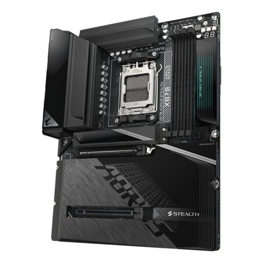 Carte mère Gigabyte X870 AORUS STEALTH X870 AM5 DDR5 ATX WiFi 7 PCIe 5.0 USB4 5GbE RGB