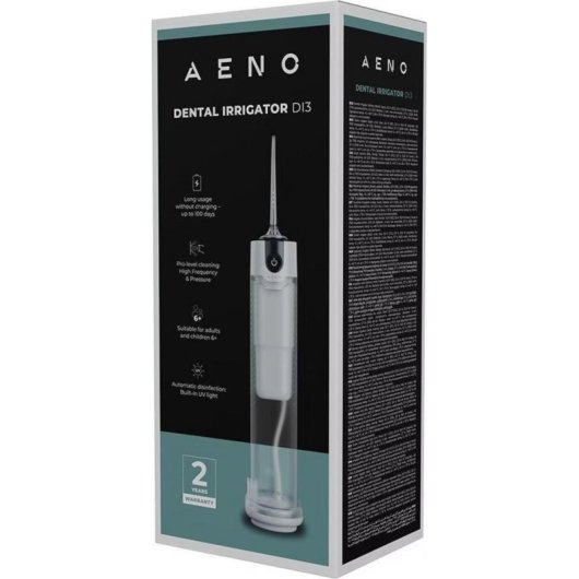 Irrigador dental Aeno DI3 portátil 5 modos 240 ml desinfeção UV