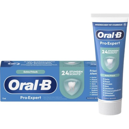 Pasta dentífrica Oral-B Pro-Expert 75 ml menta mentol sin flúor