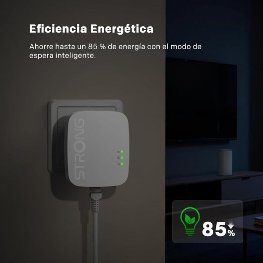 Adaptador Powerline Strong PL600M AV600 600 Mbps Plug & Play Ethernet