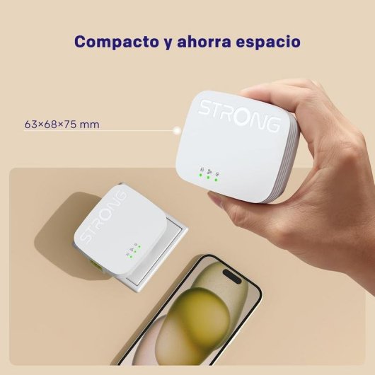 Adaptador Powerline Strong PL600M AV600 600 Mbps Plug & Play Ethernet