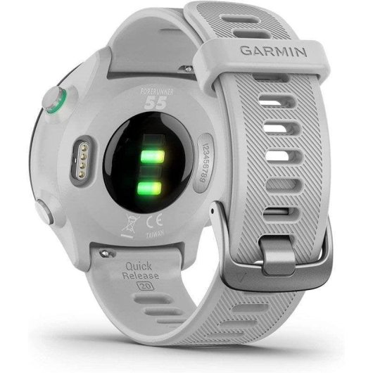 Garmin Forerunner 55 Bluetooth GPS 42mm MIP Bianco Resistente Acqua 5ATM Pulsimetro