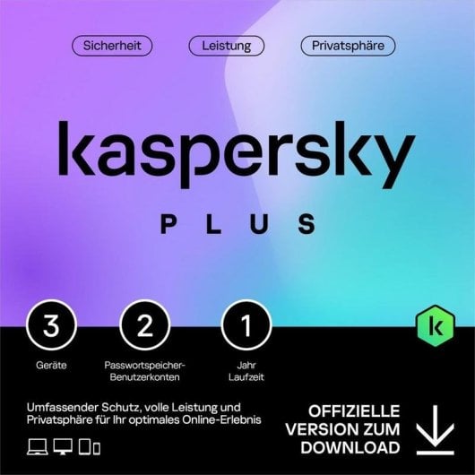Licence Kaspersky Plus 3 appareils ESD Protection avancée multiplateforme