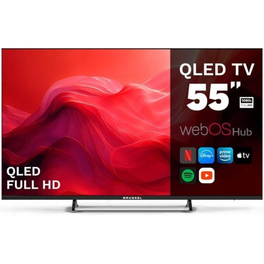 TV Grunkel QLED QLED-5525W 55" 4K UltraHD 60Hz Smart TV WebOS HDR10 USB-PVR