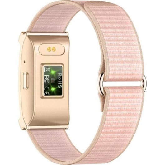 Pulsera de Actividad Beafon Fit20F Bluetooth 5.1 GPS Oro 25 días IP68 monitor cardíaco y oxígeno