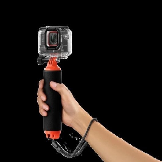 Mango Flutuante Insta360 CINSCAVA Ergonomia Visibilidade Laranja Preto