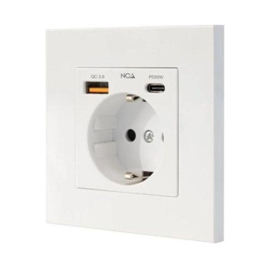 Steckdosenleiste Nanocable 10.35.0011 1 Steckplatz USB-A QC 3.0 USB-C PD Schutz