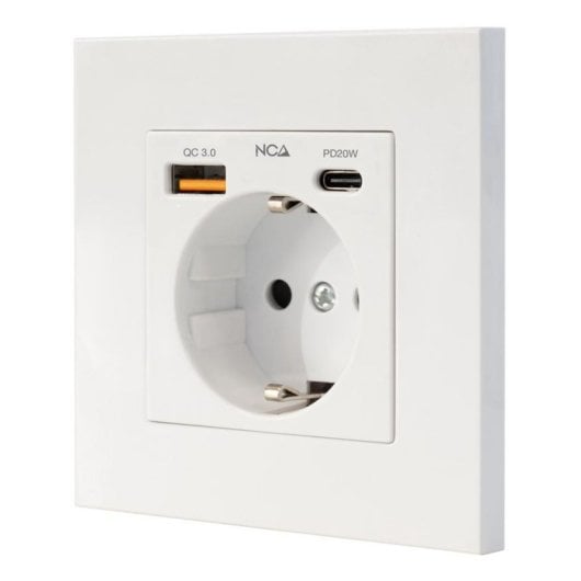 Steckdosenleiste Nanocable 10.35.0011 1 Steckplatz USB-A QC 3.0 USB-C PD Schutz