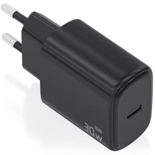 Caricatore Aisens A110-0976 GaN 30W USB-C PD3.0 ricarica rapida nero