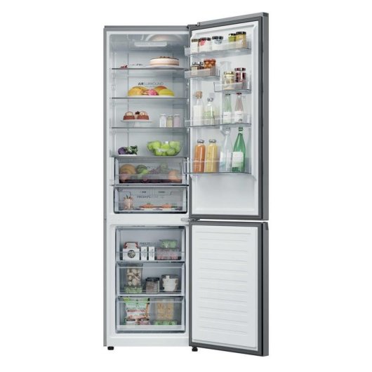 Frigorífico Combi Haier HDPR1620ANPK No Frost 205cm 409L A Inox WiFi