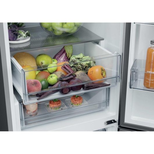 Frigorífico Combi Haier HDPR1620ANPK No Frost 205cm 409L A Inox WiFi
