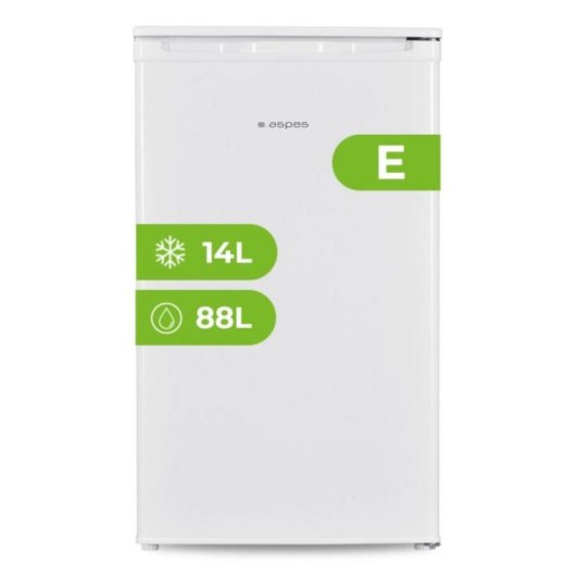 Frigorífico Una Puerta Aspes AR84502EC Defrost 85cm 102L E Blanco
