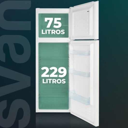 Frigorífico Dos Puertas Svan SF17601E Defrost 172cm 304L E Blanco Puertas Reversibles