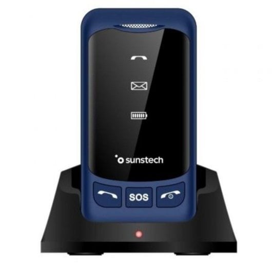 Téléphone Sunstech CELT25 Bleu Dual SIM 4G SOS Base de Charge