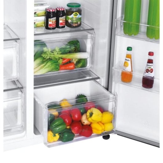 Frigorífico Americano Candy CHSBSO-6174B No Frost 177cm 532L E Preto