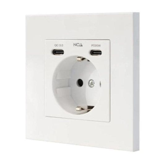 Steckdosenleiste Nanocable 10.35.0012 1 Steckplatz 2 USB-C PD QC Schutz