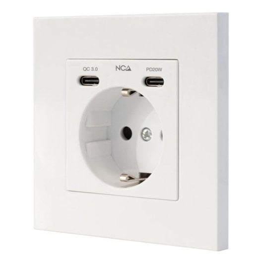 Steckdosenleiste Nanocable 10.35.0012 1 Steckplatz 2 USB-C PD QC Schutz