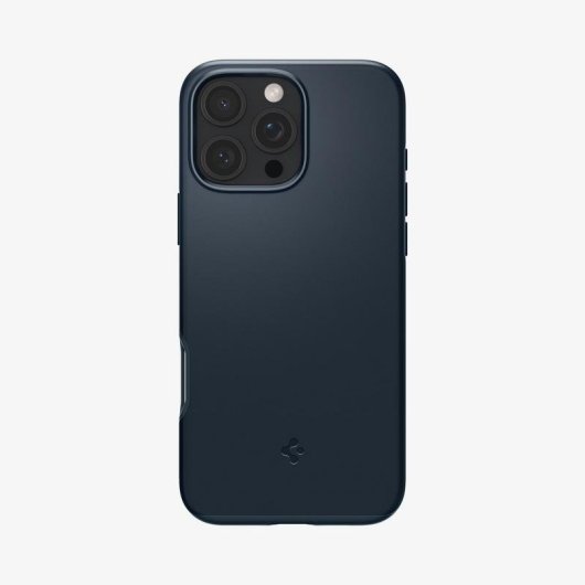 Funda para móvel SPIGEN Thin Fit MagFit capa policarbonato azul escuro MagSafe para iPhone 16 Pro
