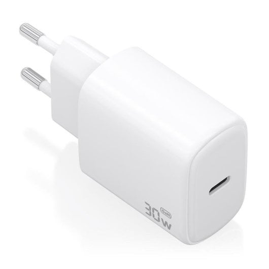 Caricatore Aisens A110-0975 GaN 30W USB-C PD3.0 ricarica rapida bianco
