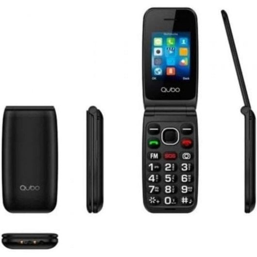 Teléfono móvil Qubo NEO2 NW BK 4G negro dual SIM pantalla 2,4" SOS